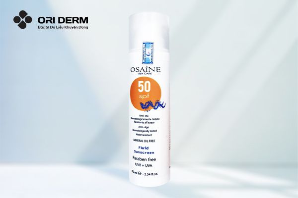 Kem chống nắng vật lý cho da nhạy cảm Osaine Fluid SPF50