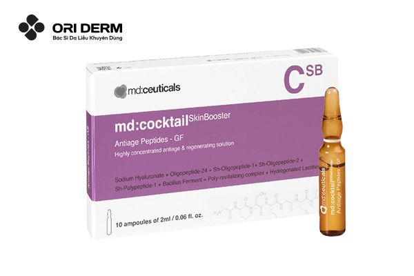 Serum trị sẹo rỗ MD:Cocktail SkinBooster Antiage Peptides – GF