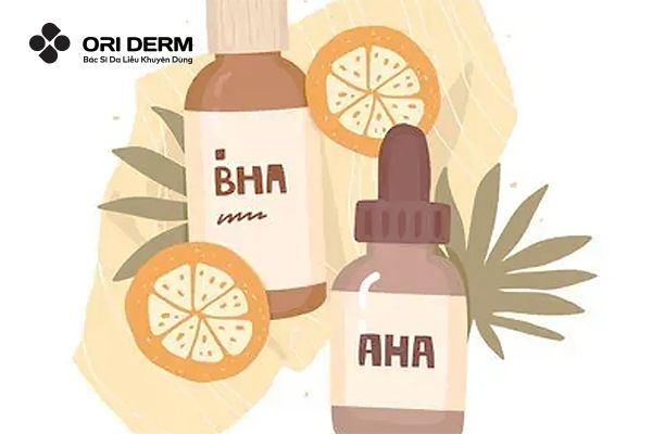 Dùng AHA/BHA để làm sạch sợi tuyến bã nhờn
