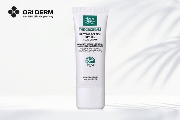 Kem chống nắng MartiDerm The Originals Proteos Screen SPF50+ Fluid Cream