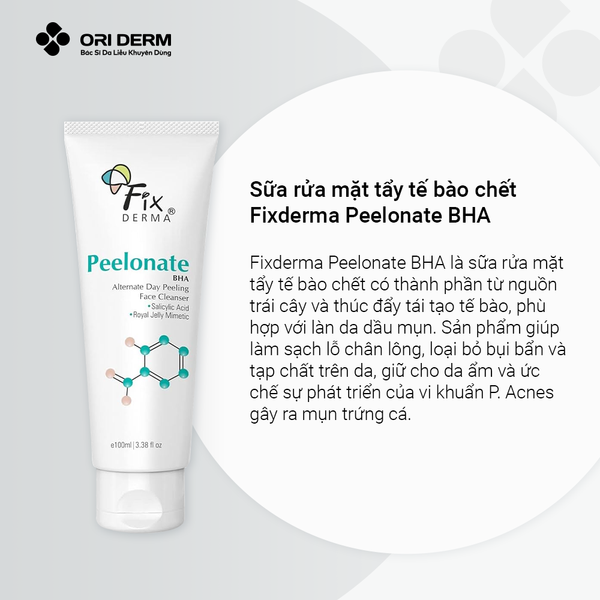 Ưu điểm sữa rửa mặt tẩy tế bào chết Fixderma Peelonate