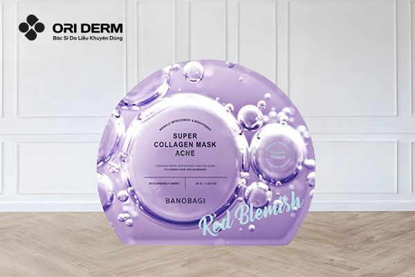 Mặt nạ giảm sưng mụn Banobagi Super Collagen Mask màu tím