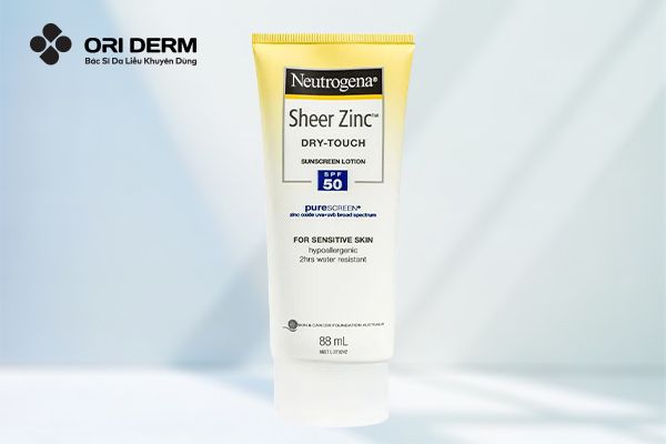 Kem chống nắng Neutrogena Sheer Zinc Dry-Touch SPF50