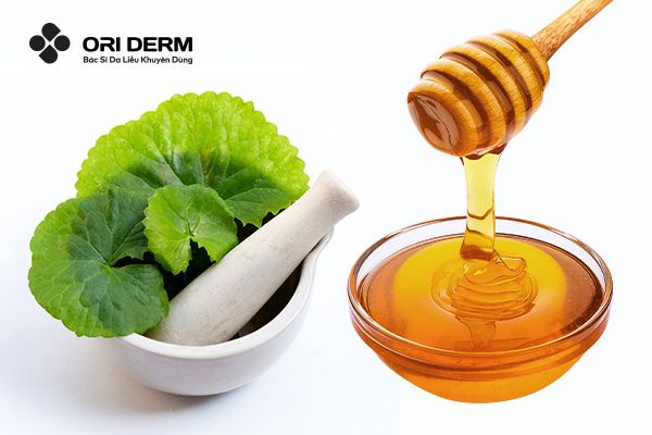 Mặt nạ rau má với mật ong