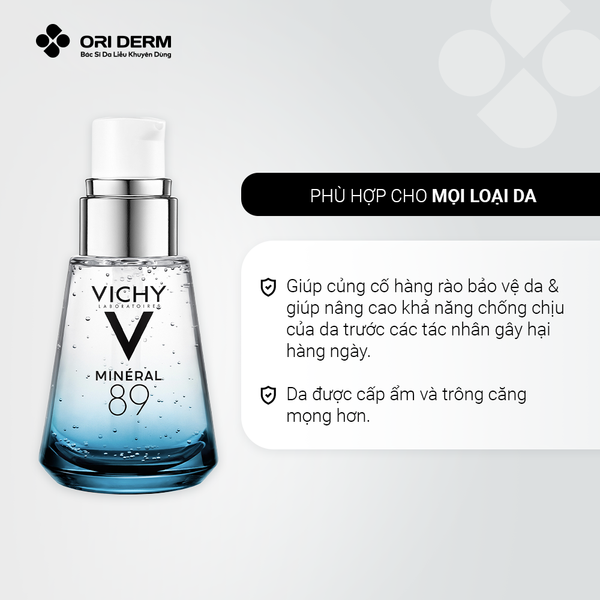Công dụng serum cấp ẩm phục hồi da Vichy Mineral 89