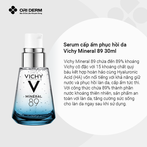 Ưu điểm của serum cấp ẩm phục hồi da Vichy Mineral 89