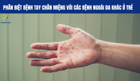 PHÂN BIỆT BỆNH TAY CHÂN MIỆNG VỚI CÁC BỆNH NGOÀI DA KHÁC Ở TRẺ: NHẬN DIỆN QUA NHỮNG ĐIỂM KHÁC BIỆT THEN CHỐT