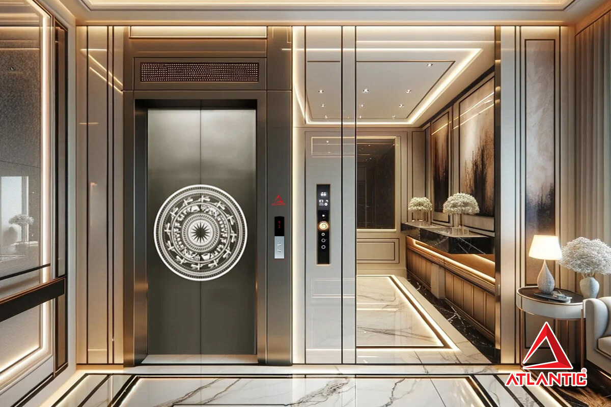 Thang máy gia đình Atlantic - Mẫu Cửa tầng FD04