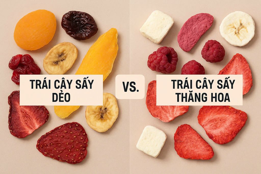 So Sánh Trái Cây Sấy Dẻo Và Trái Cây Sấy Thăng Hoa – Đâu Là Lựa Chọn Phù Hợp Nhất?