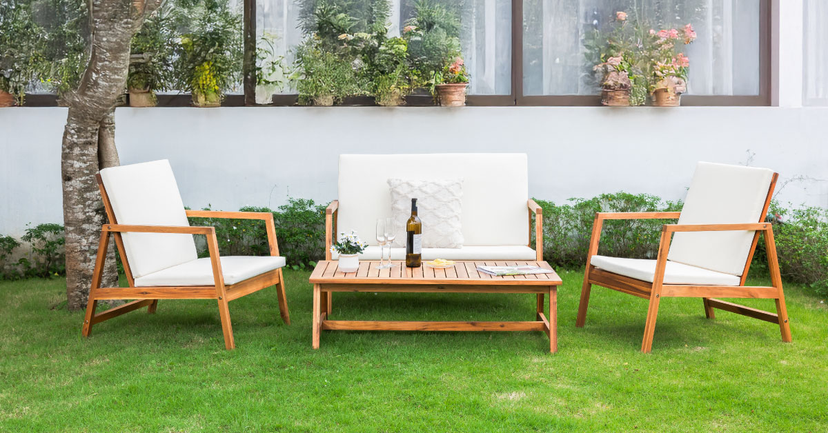 Bộ Bàn Ghế Trà Sofa Gỗ