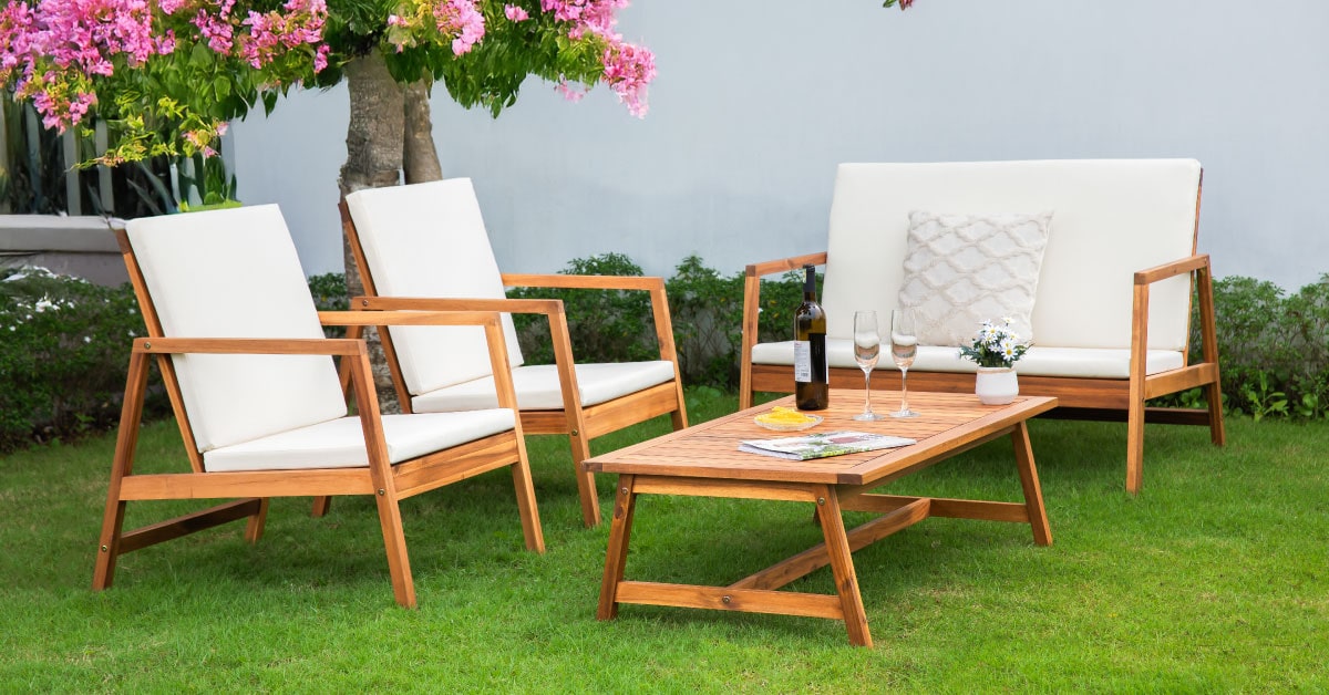 Bộ Bàn Ghế Trà Sofa Gỗ