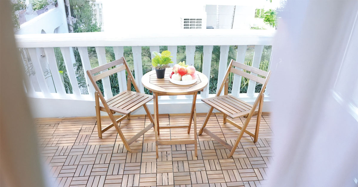 Bàn Tròn Gấp Gọn - Patio Table