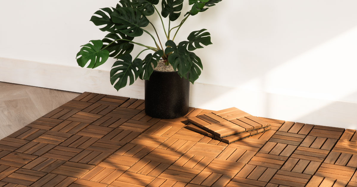 Vỉ Gỗ Lót Sàn 12 Nan Đế Thấp - Square Joint Floor Decking 12 Slats