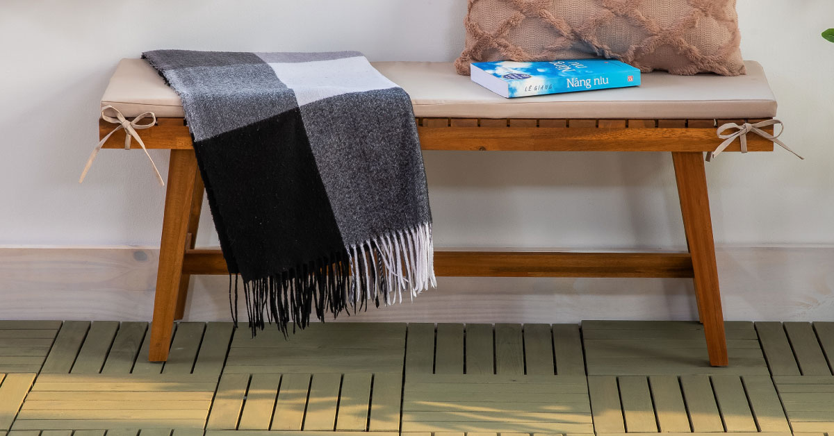 Vỉ Gỗ Lót Sàn 6 Nan Đế Thấp - Square Joint Floor Decking 6 Slats