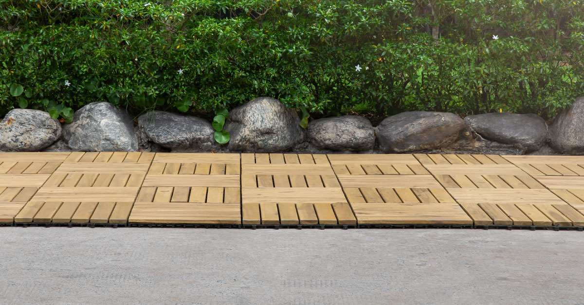 Vỉ Gỗ Lót Sàn 6 Nan Đế Thấp - Square Joint Floor Decking 6 Slats