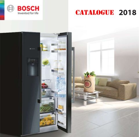 Bảng báo giá Catalogue thiết bị gia dụng Bosch 2018