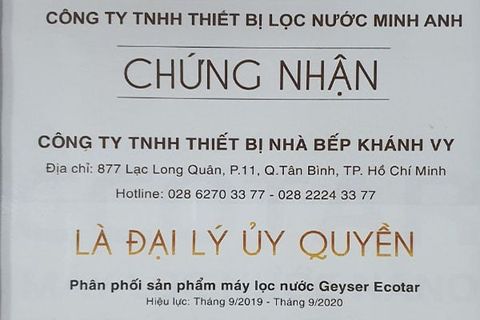 Bảo hành Geyser