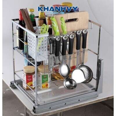 Cách chọn và bố trí kệ gia vị inox phòng bếp