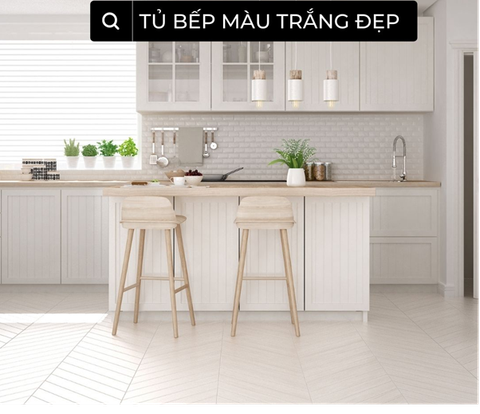 50+ Mẫu tủ bếp màu trắng đẹp dẫn đầu xu hướng 2023