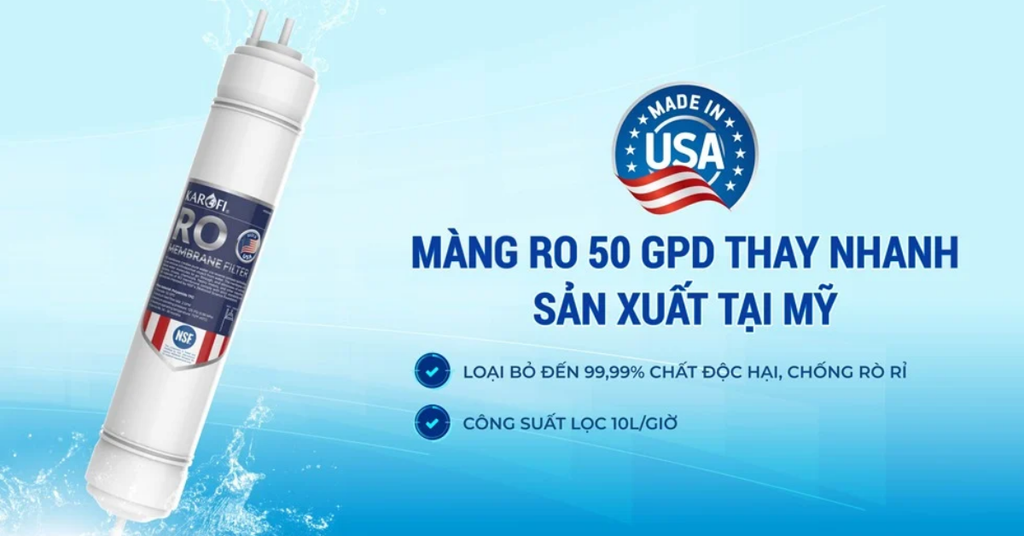 Màng RO 50 GPD thay nhanh sản xuất tại Mỹ