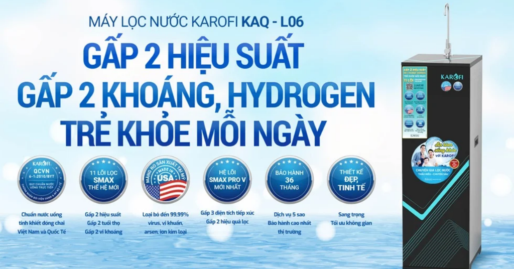 Máy lọc nước RO Karofi KAQ-L06
