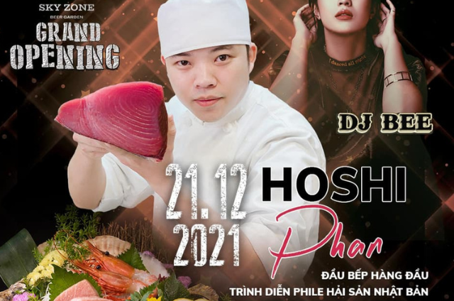 Hoshi Phan Trong Buổi Tiệc Trình Diễn Hải Sản Nhật Bản Tại Sky Zone Phố Đi Bộ