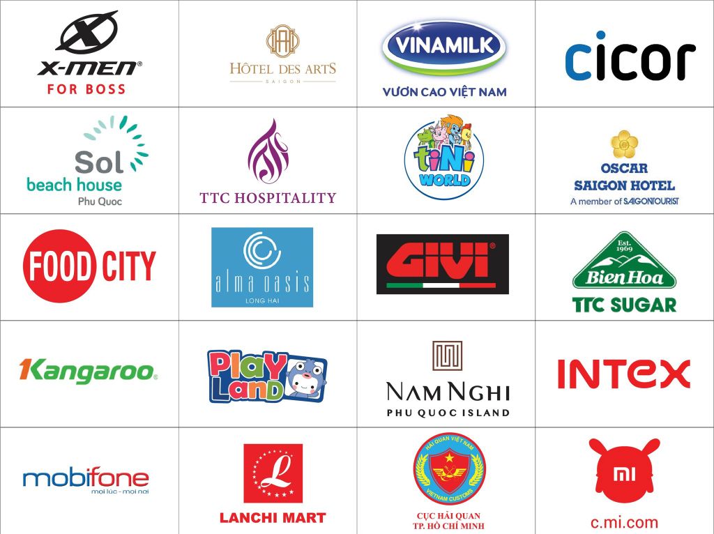 logo đối tác khách hàng đồng phục á châu asia uniform