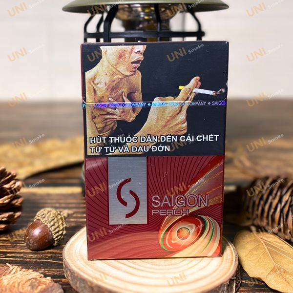 Thuốc Saigon Capsule Peach Bấm Đào The