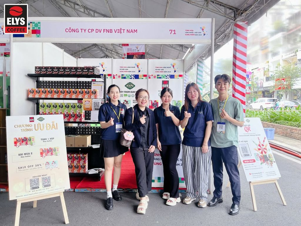 Hapii Coffee – Tự hào mang cà phê hữu cơ Việt Nam đến sự kiện “Tinh hoa Làng nghề và Đặc sản Vùng miền 2024”