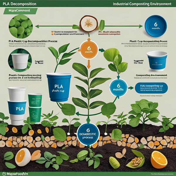 quy trình phân hủy cốc PLA trong môi trường công nghiệp