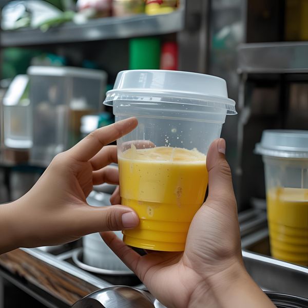 cốc nhựa kém chất lượng ảnh hưởng sức khỏe khách hàng mayafoodvn