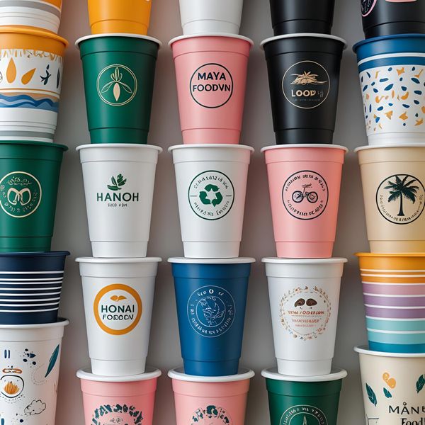 xu hướng cốc nhựa màu pastel trong quán cà phê Hà Nội