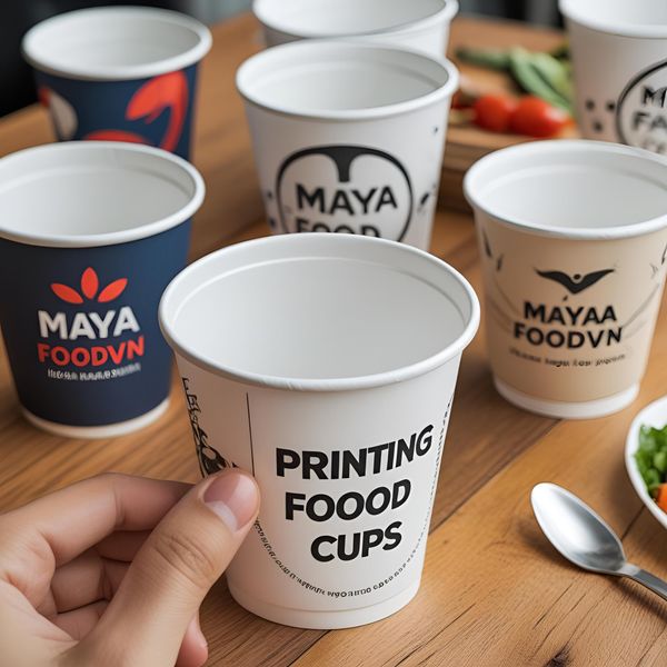 Cốc giấy Hà Nội in slogan ngắn gọn tạo kết nối cảm xúc với khách hàng