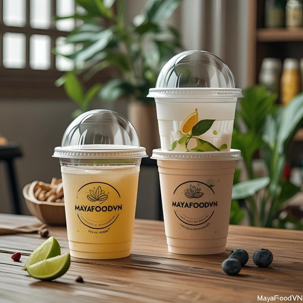 cốc nhựa nắp tràn mayafoodvn tại hà nội