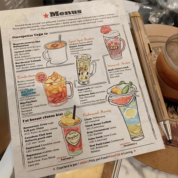 cốc giấy Hà Nội kết hợp menu đồ uống