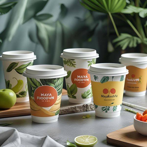 cốc giấy in logo mùa hè Hà Nội