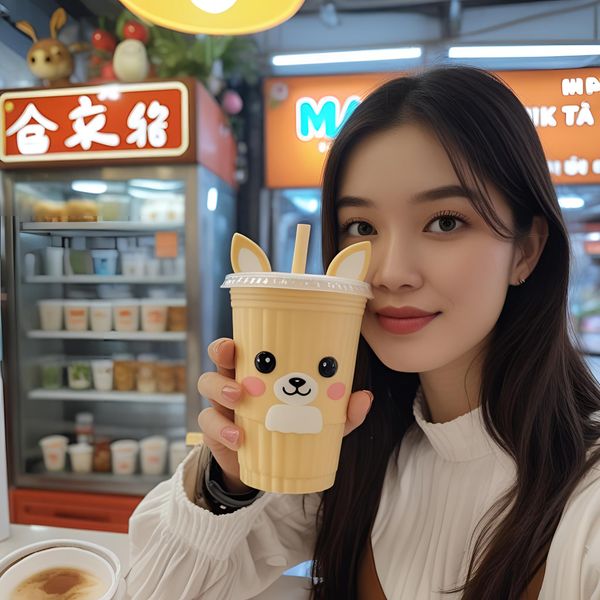 giới trẻ Hà Nội check-in cùng cốc nhựa màu pastel tại quán F&B