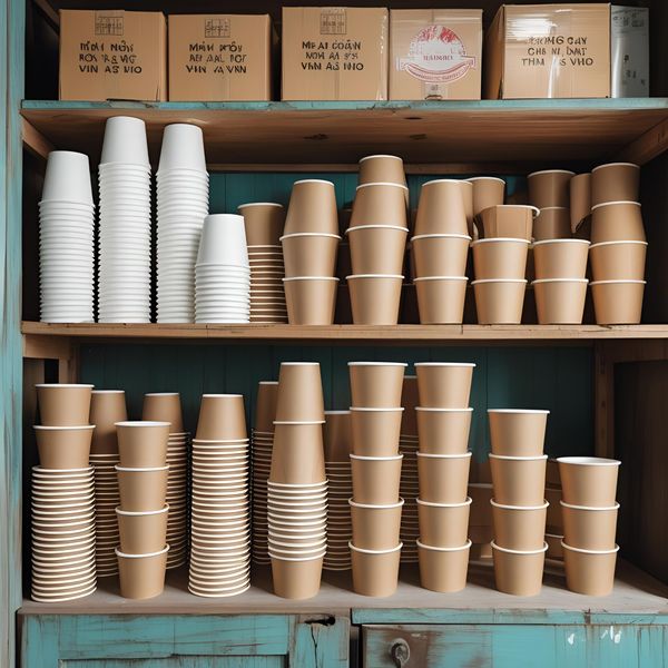Kiểm đếm cốc giấy Hà Nội trước xuất kho