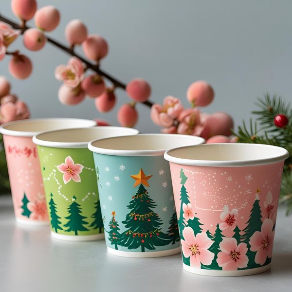 mockup thiết kế cốc giấy tràn viền 3D của MayaFoodVN giúp kiểm duyệt màu sắc và bố cục