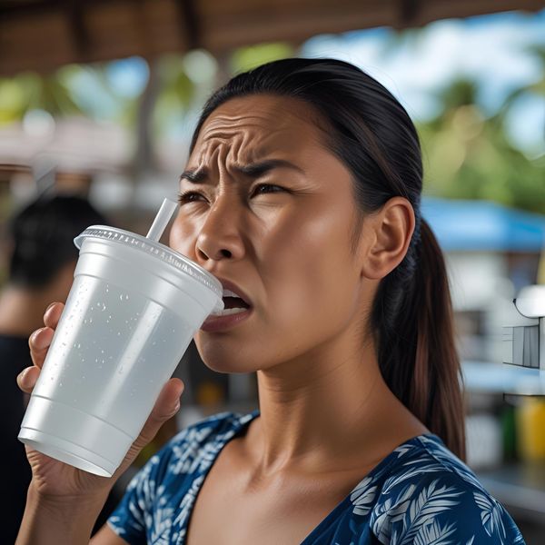 Nguyên nhân sự cố khi dùng cốc nhựa mỏng kém chất lượng.