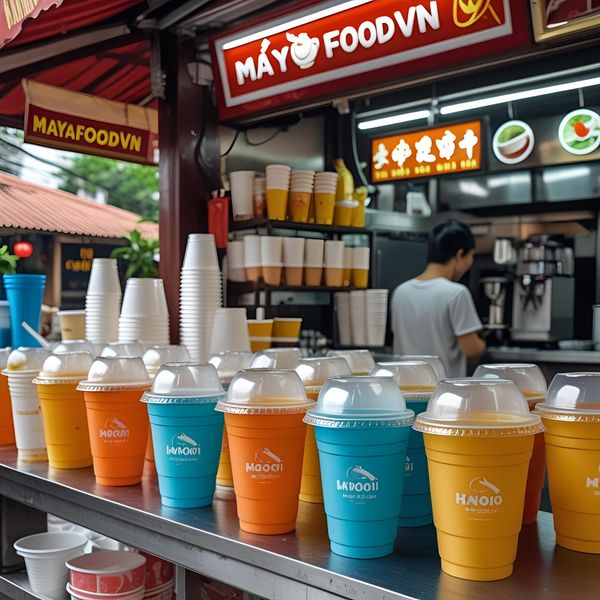 cốc nhựa tại Hà Nội trong quán cà phê và trà sữa