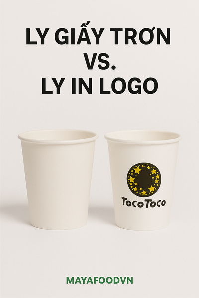 so sánh ly giấy trắng và ly in thương hiệu
