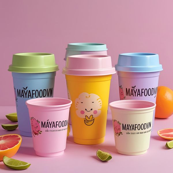 cốc nhựa màu pastel đang được giới trẻ Hà Nội ưa chuộng
