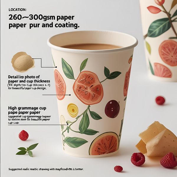 mockup mẫu cốc giấy đẹp trước khi in