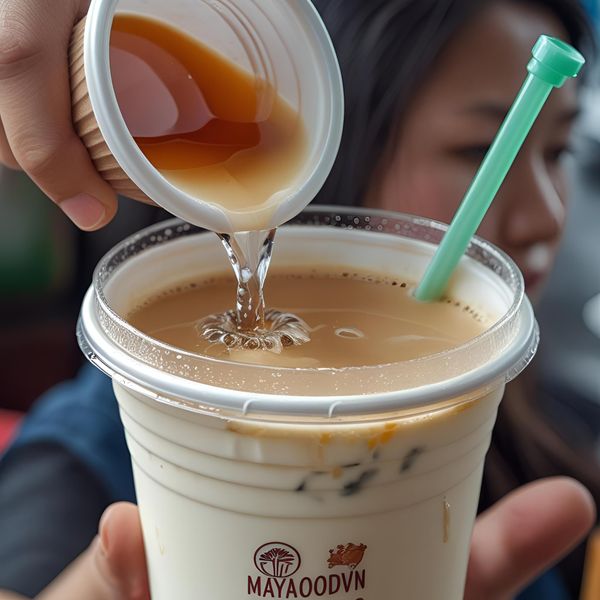đồ uống hot trend Hà Nội dùng cốc nhựa đẹp