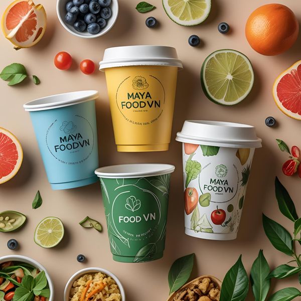 cốc giấy thân thiện thay thế cốc nhựa vuông cho quán cà phê tại Hà Nội