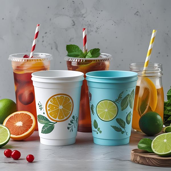 so sánh cốc nhựa có nắp kiểu mới và cốc giấy Mayafoodvn