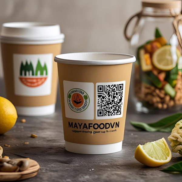 Cốc giấy Hà Nội in QR code giúp khách hàng kết nối với quán dễ dàng