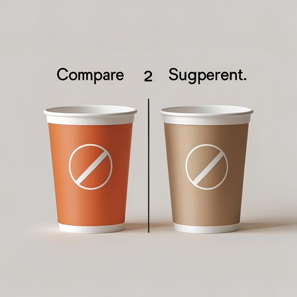 so sánh cốc giấy đạt kiểm định VSATTP và không đạt chuẩn