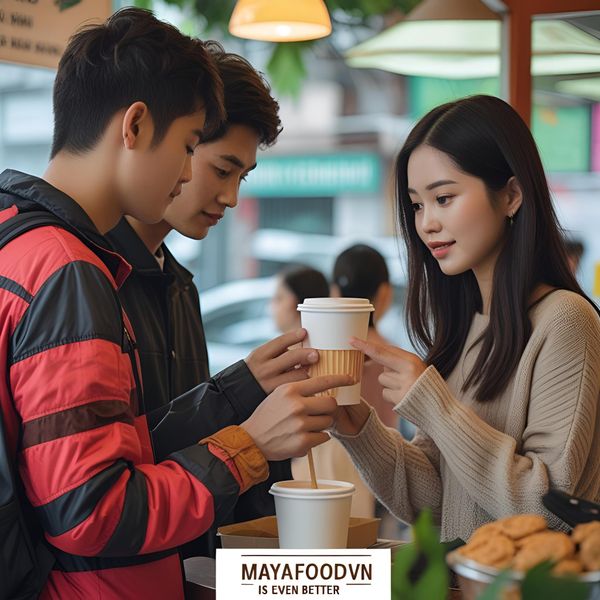 Khách hàng hài lòng khi thay thế sự cố cốc nhựa bằng cốc giấy in logo.